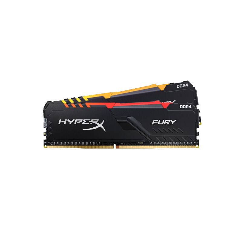 金士顿（Kingston）骇客神条 Fury雷电系列 DDR4 3200 8GB 台式机内存条RGB灯条