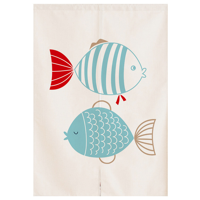 衣帽间帘厨房闪电客日式书柜防尘布卫生间遮挡风夏季隔断纱魔术贴自粘 归鸟 70*150cm_255