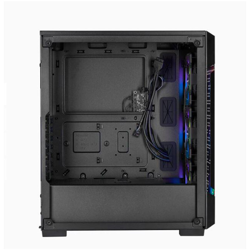 美商海盗船 iCUE 220T RGB Airflow 智能中塔机箱 钢化玻璃 炫彩背光 黑色 不带风扇