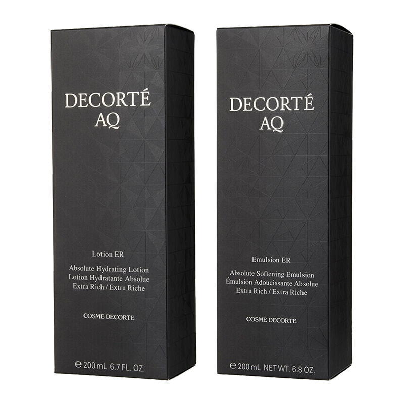 黛珂（Cosme Decorte）AQ白檀舒活水乳女士面部护肤套装 滋润型【水200ml+200ml】保湿改善细纹抗初