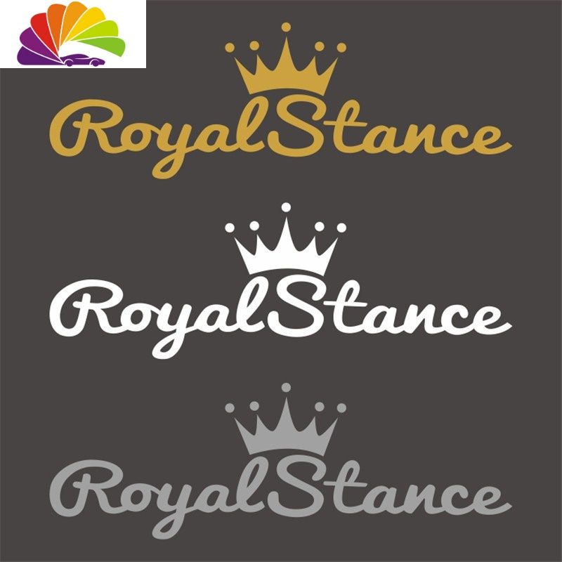 ROYALSTANCE前后挡低趴贴恐高症汽车贴纸潮流改装玻璃装饰创意贴 ROYALSTANCE皇家姿态反光白色