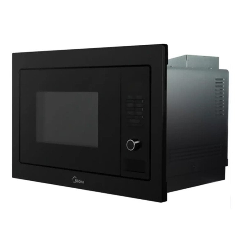 美的嵌入式微波炉 AG925BVE-NS 25升光波微波微电脑式智能温控转盘加热炫黑升级版烧烤组合 童锁功能 微波功能