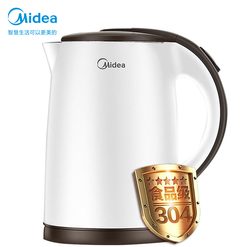 美的（Midea）电热水壶 MK-TM1502 家用烧水壶 1.5升 白色