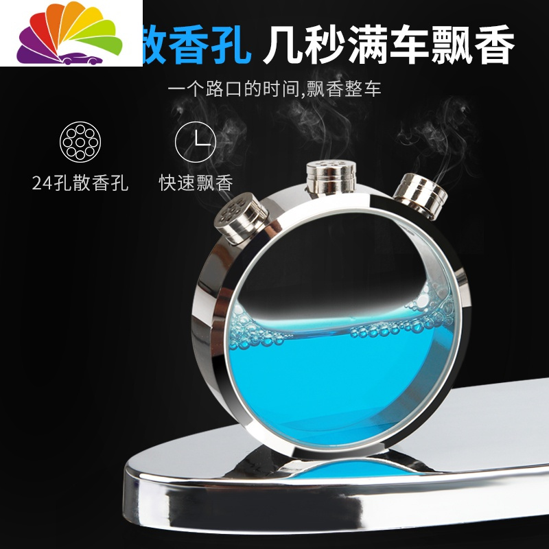 车载香水座汽车用香薰车上持久淡香车内古龙高档男士专用专享摆件 一鹿平安（银色）