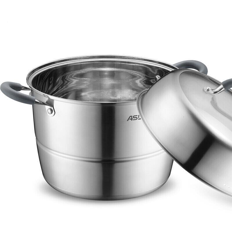 【精选】爱仕达(asd) 蒸锅 304不锈钢三层不串味加高蒸馒头锅26/28cm