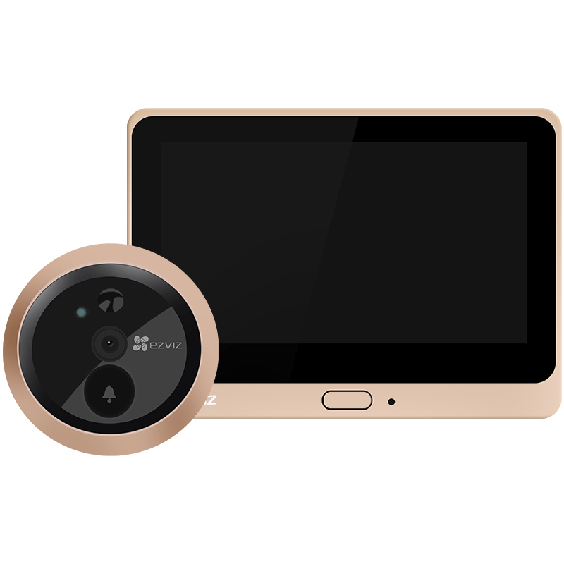 萤石DP1C智能电子猫眼监控摄像头（64G内存卡）家用可视铃镜入户wifi远程