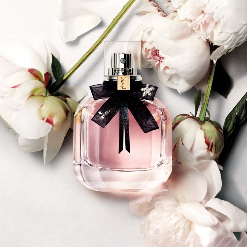 ysl圣罗兰 mon paris反转巴黎 花溢带钻蝴蝶结 50ml 【限量】