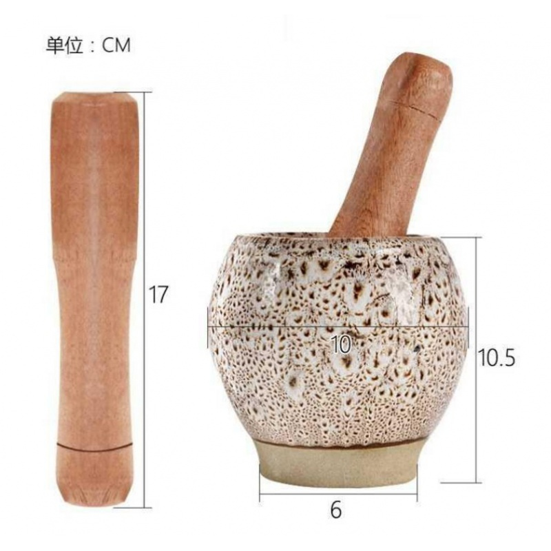 家用陶瓷蒜臼子捣蒜蒜蓉蒜泥器捣碎研磨做糊糊蒜臼手动砸蒜罐擂钵