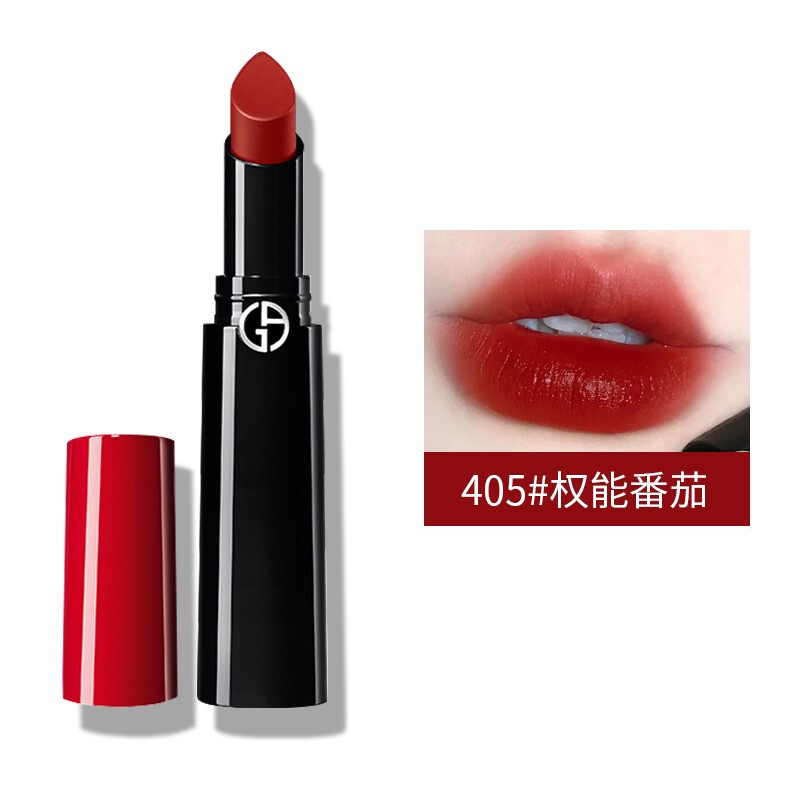 阿玛尼(ARMANI)权力唇膏女持久滋润口红 405#权能番茄 保湿滋润显色