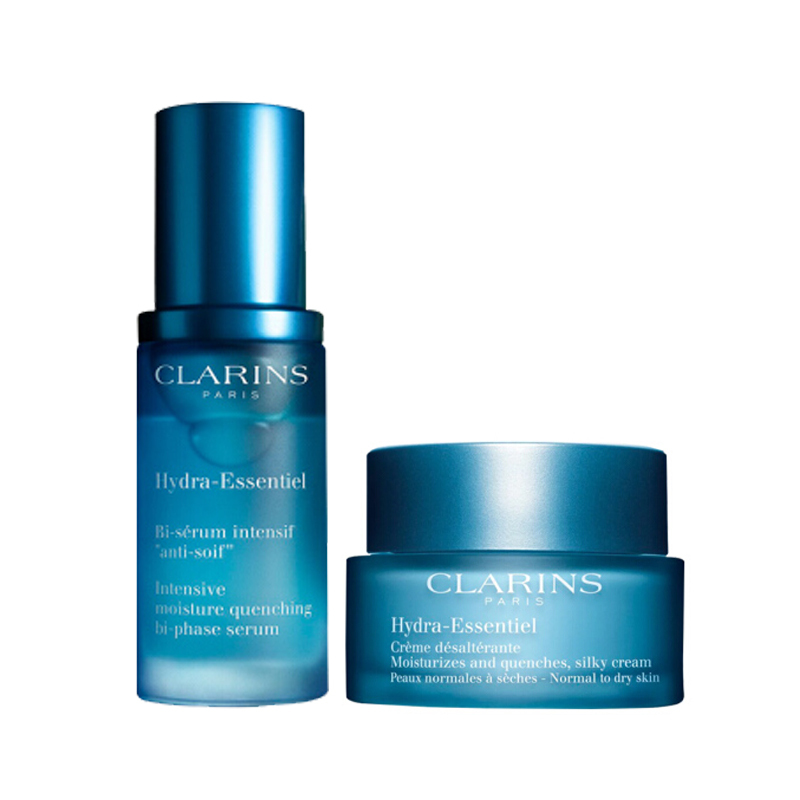 娇韵诗（CLARINS） 恒润奇肌套装 保湿面霜50ml+保湿精华液30ml