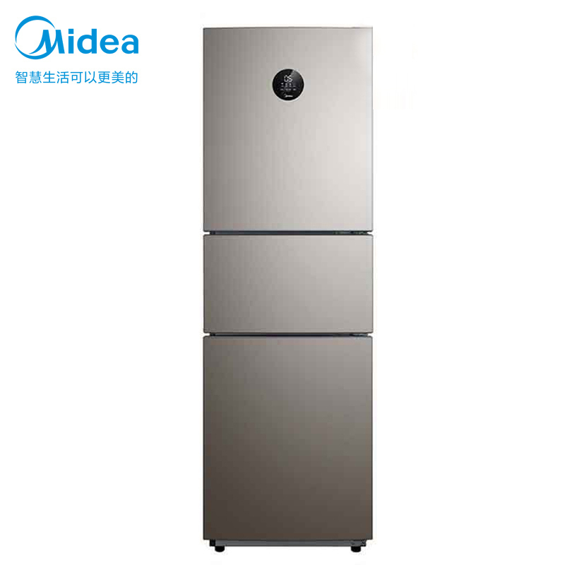 美的（Midea）247升 家用三门冰箱 风冷无霜 电脑控温 中门宽幅变温 一级能效 BCD-247WTPZM(E)