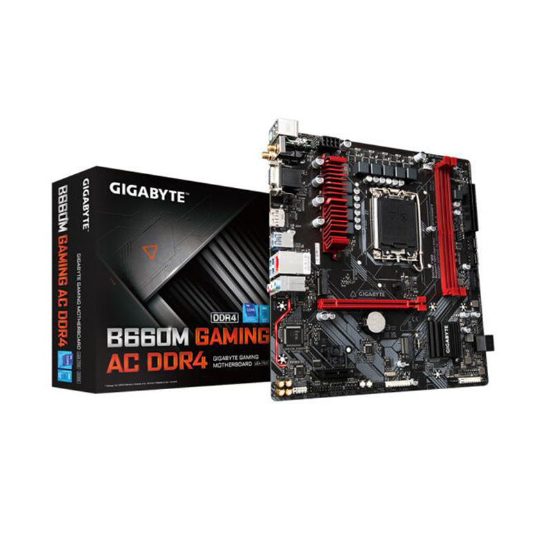 技嘉B660M GAMING AC DDR4主板支持CPU12代酷睿12400F Intel B660/LGA 1700