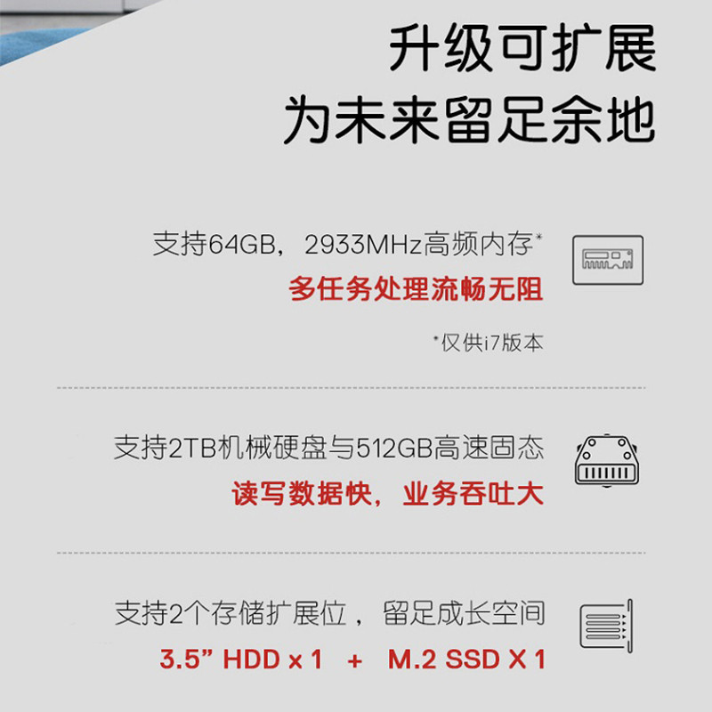 戴尔（DELL）成就3681 19.5英寸屏 十代 I5-10400 8G内存 1T