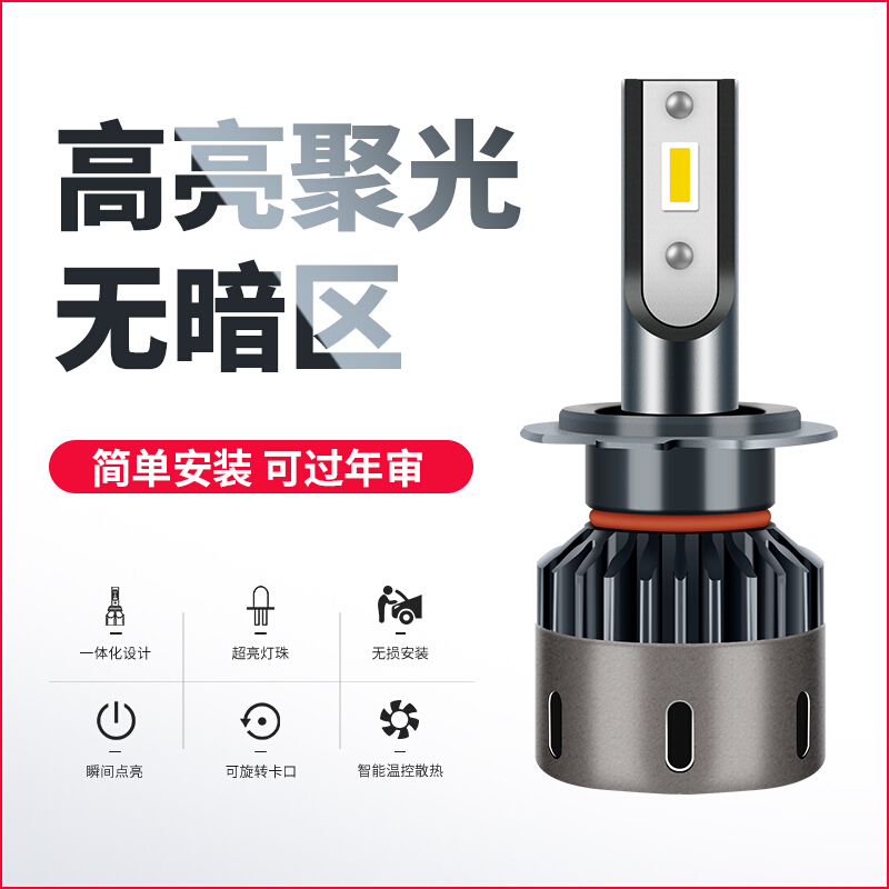 长城M1LED大灯M4炮赛弗赛影V80欧拉R1金迪尔C20R M2酷熊炫丽改装 专车专用【拍这个留言车型+年份即可】