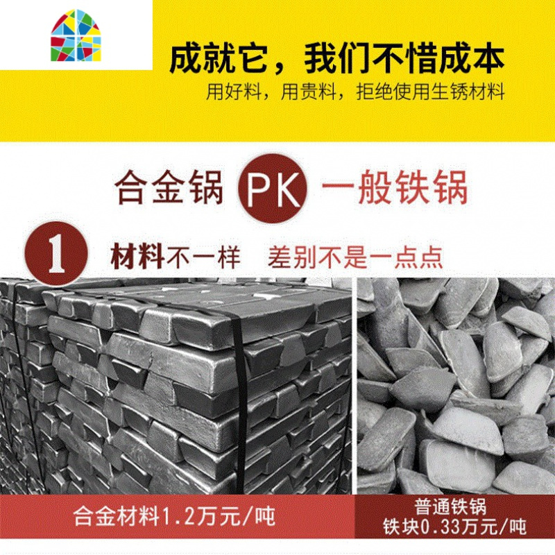 新款大方烙锅烙饼煤气灶锅具电磁炉上用的炒锅 家用不沾锅多用途 FENGHOU 28cm麦饭石酒红色无盖