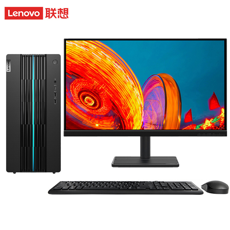 联想(Lenovo)GeekPro 台式电脑整机 (i7-12700F 32G 1T+512G 8G独显）21.5英寸