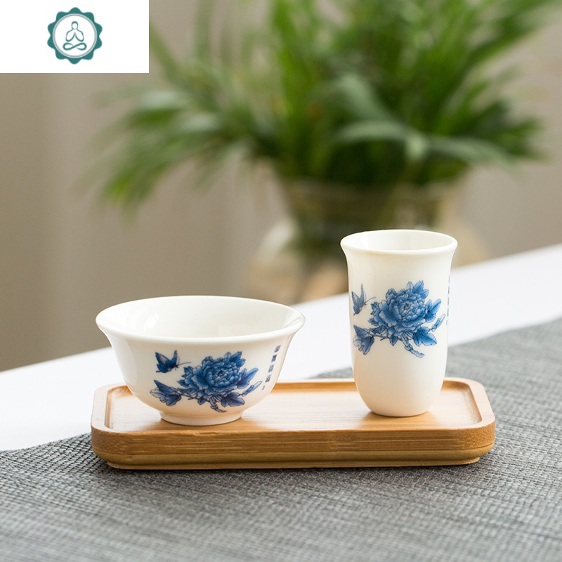 套装单杯功夫茶具茶道茶艺配件茶杯品茗杯 封后 《纯白闻香杯 茶杯》