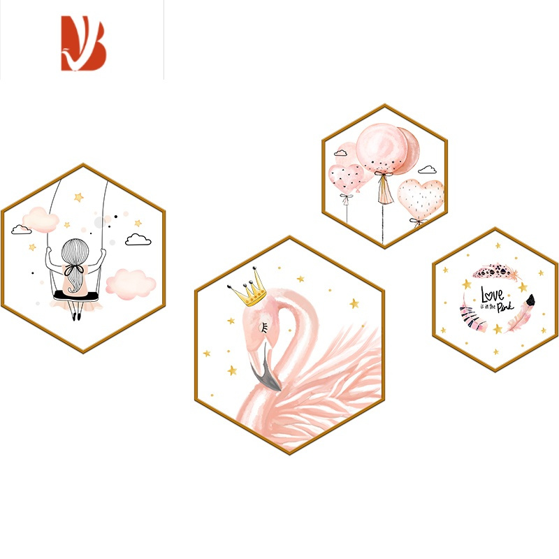 三维工匠网红房间布置改造ins风小图案贴纸自粘墙贴画卧室床头背景墙装饰 琉璃彩灯 大MK308K