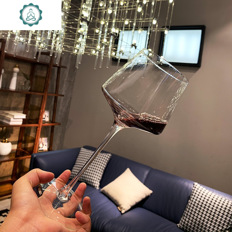 勃艮第水晶红酒杯大号6个装家用玻璃高脚杯2个套装欧式醒酒器酒具 封