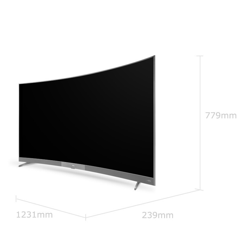 TCL 官方旗舰 49A950C（55英寸）吋 曲面电视超高清智能超薄电视