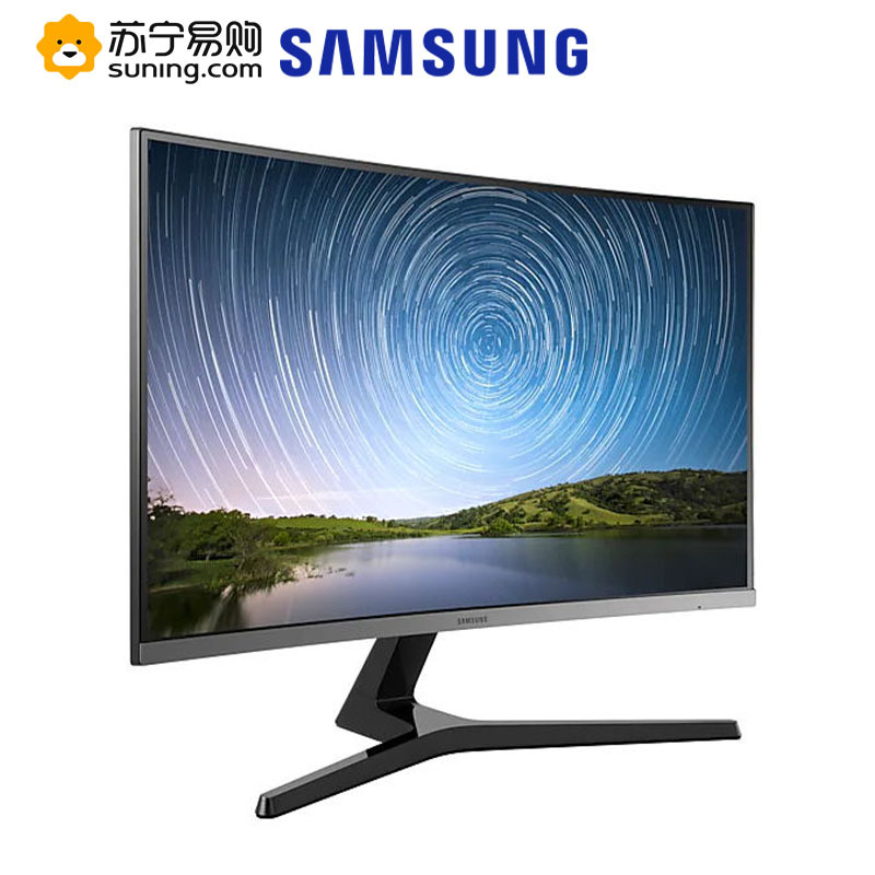 三星 C32R500FHC31.5英寸 1500R曲面 FHD高清 爱眼 窄边框 FreeSync 可壁挂游戏电脑显示器