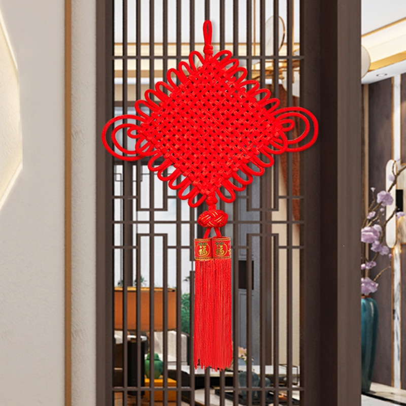 法耐中国结挂件客厅大号福字入户门上新年过年装饰用品1.5线10盘(s3r)