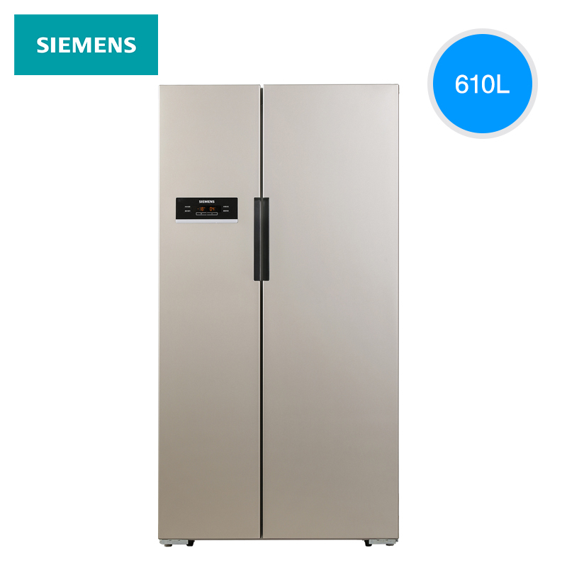 SIEMENS/西门子 冰箱家用大容量对双开门风冷无霜金色 KA92NV03TI无I对/