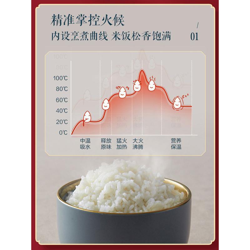 小熊电饭煲智能家用多功能全自动煮饭锅升迷你小型电饭锅2-4人 3L蓝+蒸笼