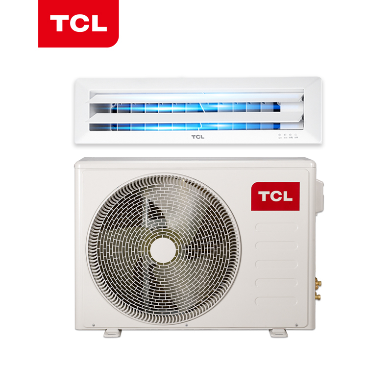 TCL中央空调 1匹风管机 一拖一嵌入式卡机 冷暖适用8-12㎡ KFRD-26F5W/Y-E2