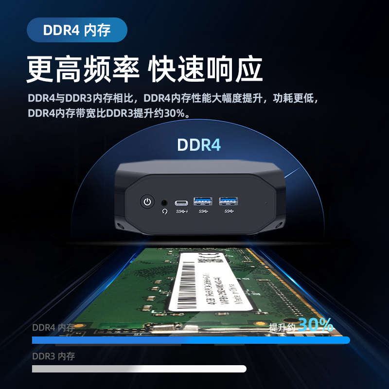 ATOPNUC傲天MA90 A9-9400迷你电脑小机箱Mini PC微型台式迷你主机