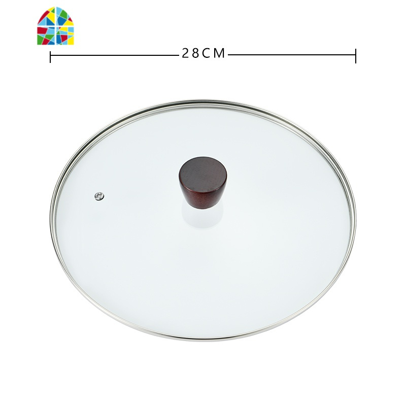 日本28/30/33cm锅盖家用钢化玻璃锅盖炒锅厨房通用配件 FENGHOU 33cm