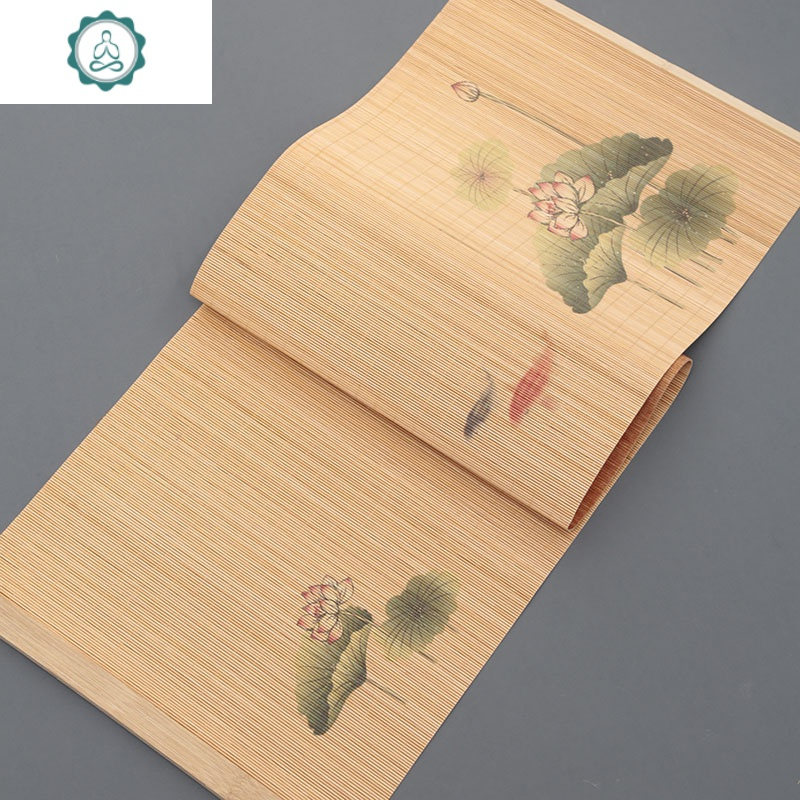 竹制茶道茶席竹席日式禅意桌旗茶具隔热竹垫子功夫茶配件茶竹垫 封后