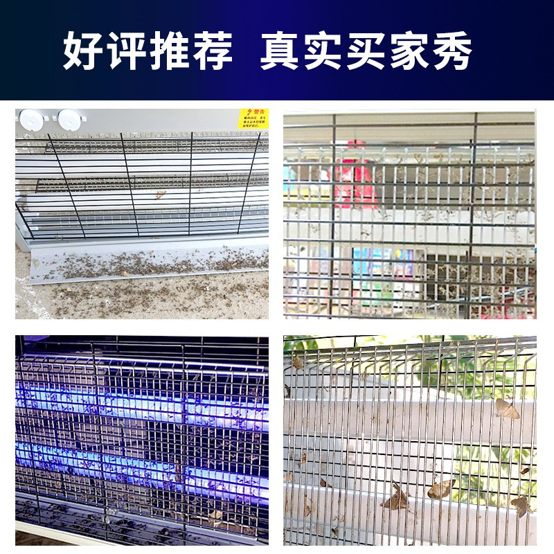 灭蚊灯家用商用灭蝇灯餐厅饭店用灭蚊神器电蚊器捕蚊灭蝇神 三维工匠 【豪华款】30W+2根备用灯管