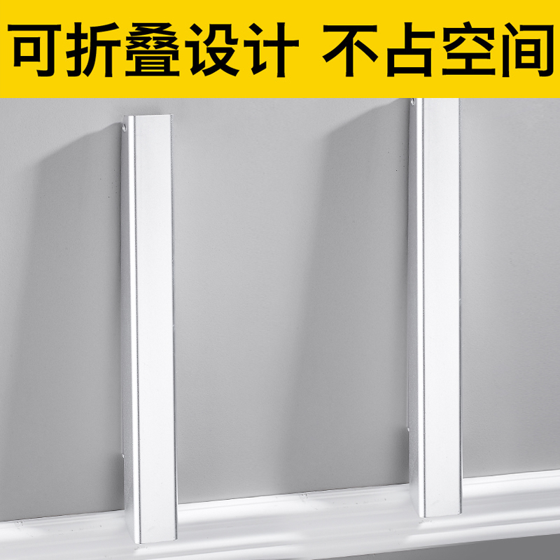 折叠挂晾衣架壁挂式墙上阳台CIAA墙壁免打孔伸缩隐形室内简易迷你小型 日式伸缩晾衣绳4.2m钢丝绳-粉色