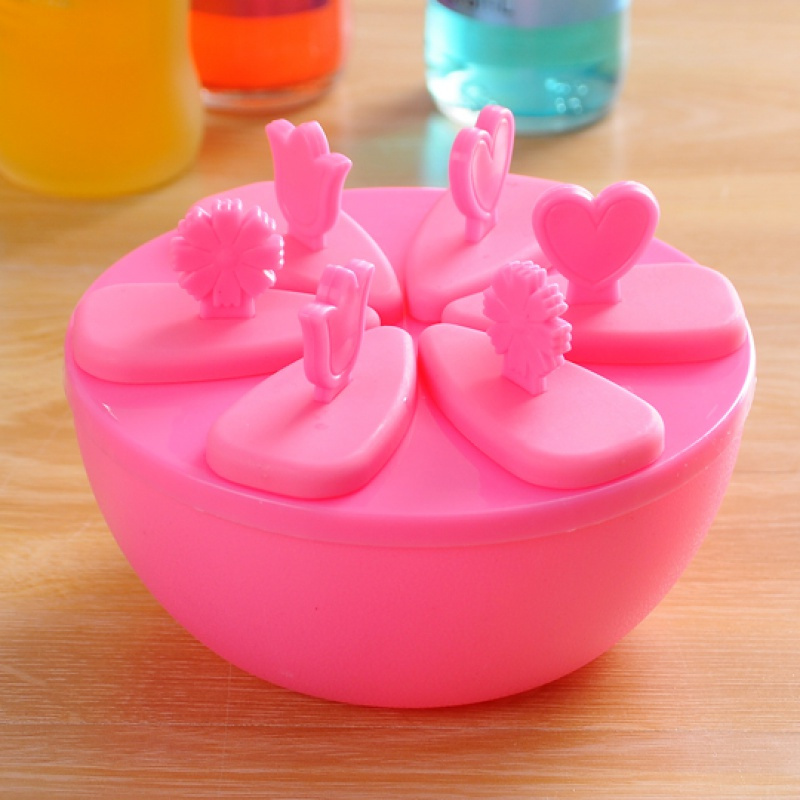 冰棍冰糕雪糕模型儿童可爱自制冰淇淋冰块冰格 敬平 圆形粉色多拍划算