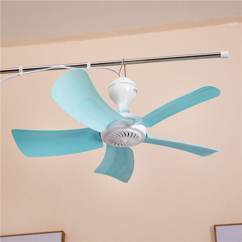 小吊扇蚊帐风扇迷你床上静音挂扇家用学生宿舍纳丽雅小型电风扇微风