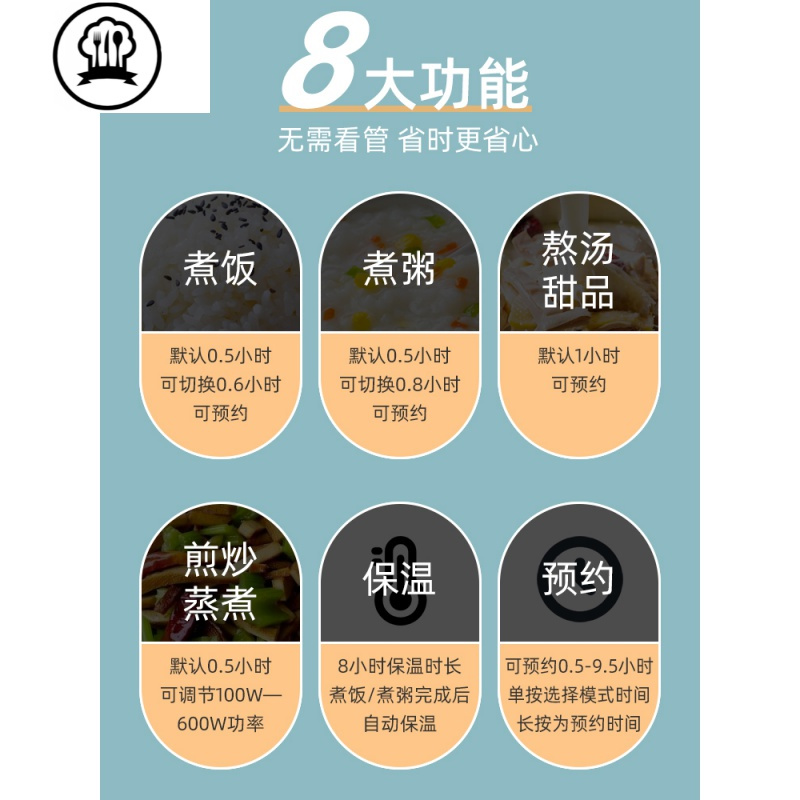 稀饭锅全自动宝宝煮粥熬粥神器1人2养生锅bb煲汤锅电用多功能家用 粉红【手动需看管】单201蒸格送七礼+vip影视