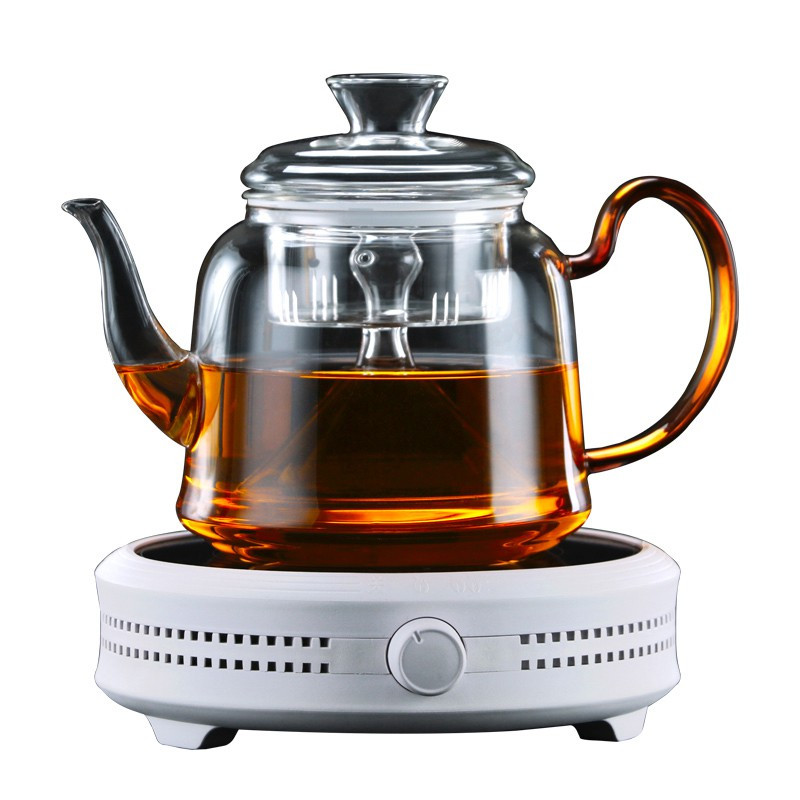 耐高温玻璃蒸茶壶煮茶器养生黑白茶蒸茶壶家用泡茶专用电陶炉套装