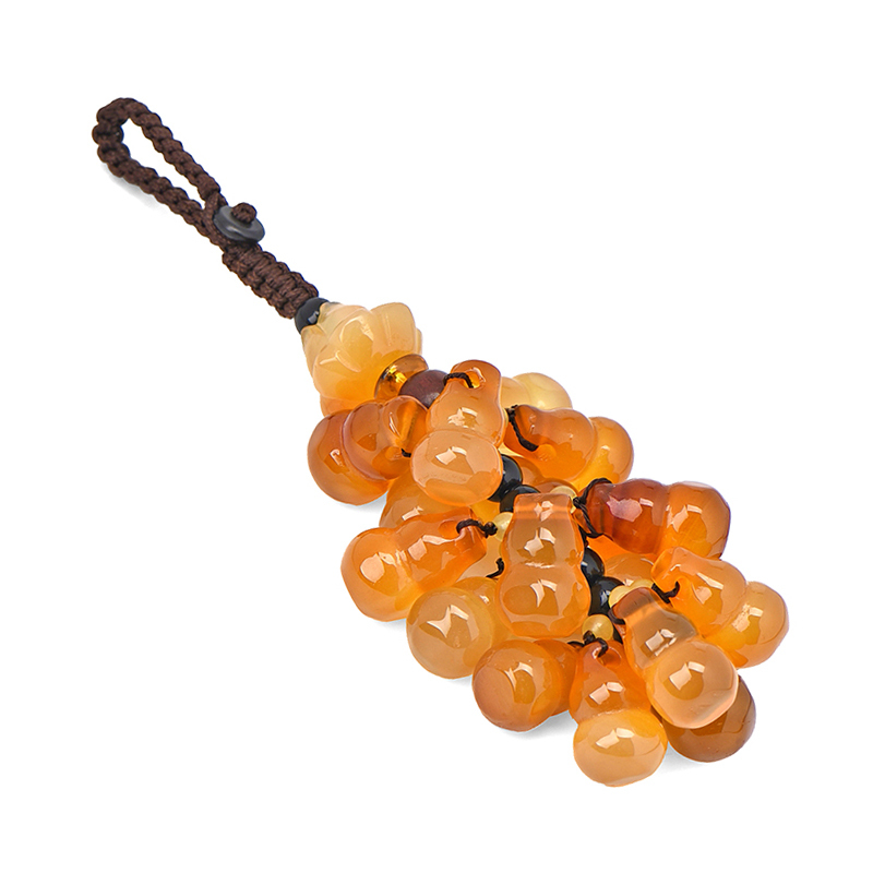 汽车钥匙挂件女士高档韩国创意玉石饰品个性可爱扣钥匙链串钥匙圈