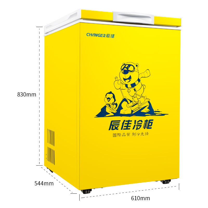 辰佳 （Changer )BC/BD(W)-100 100升家用小型冰柜冷藏冷冻转换冷柜 黄色