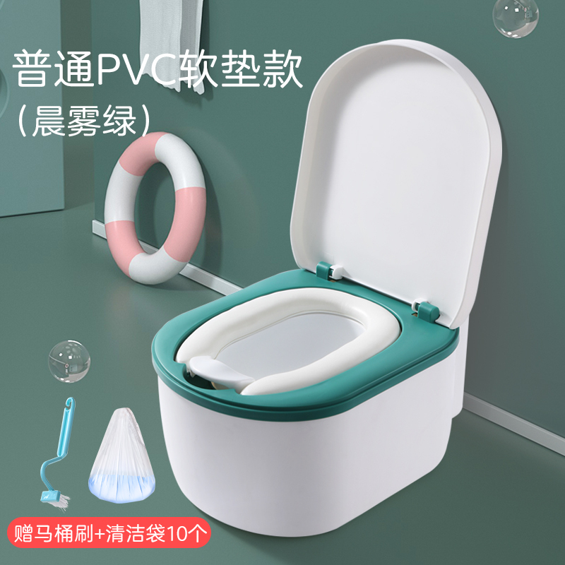 幼儿童马桶坐便器男闪电客孩女宝宝训练小马桶婴儿尿盆小孩便盆专用大号 88%妈妈选择【升级全PU坐垫款】暮色粉+1_34