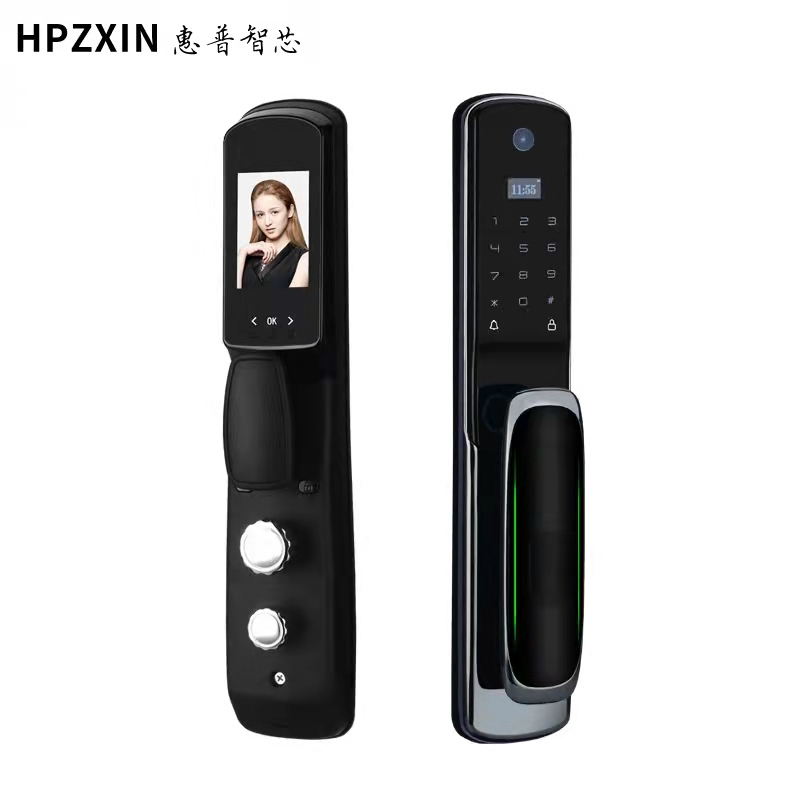 HPZXIN惠普智芯智能锁 P4 指纹锁 密码锁防盗门锁电子锁 全自动