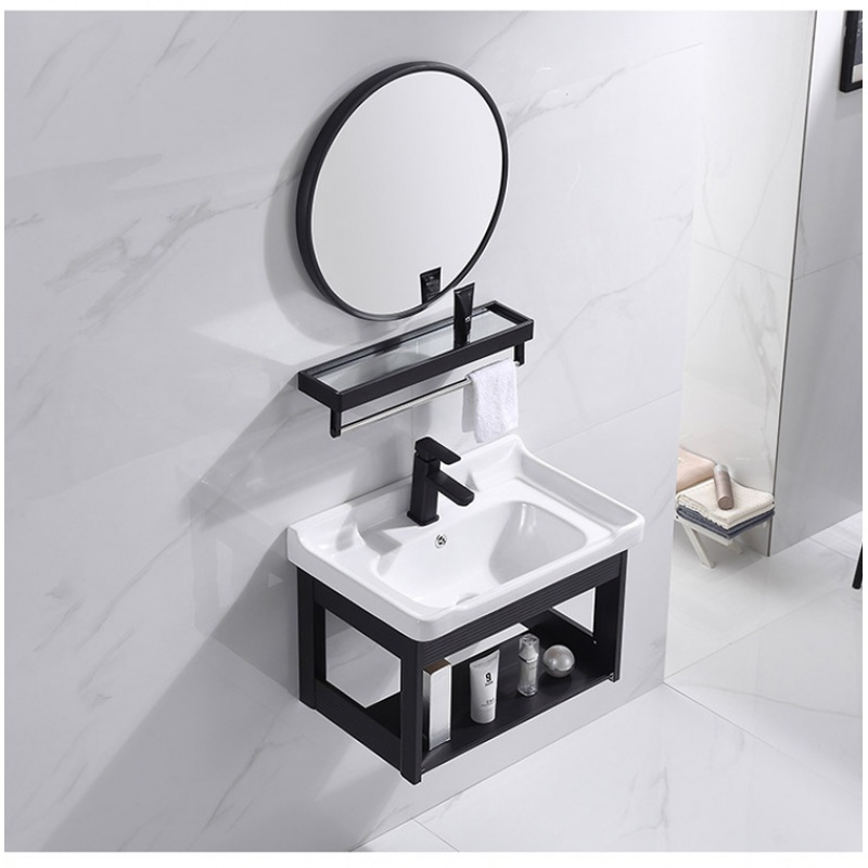 一款可挂墙式洗脸盆,简约时尚的外形设计,采用优质的钢材制作,结实