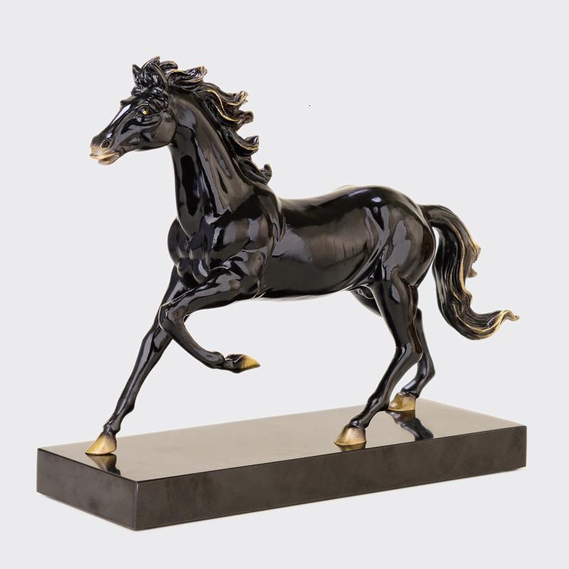 铜马摆件 纯铜马到成功生肖马奔马办公室家居装饰工艺品_135