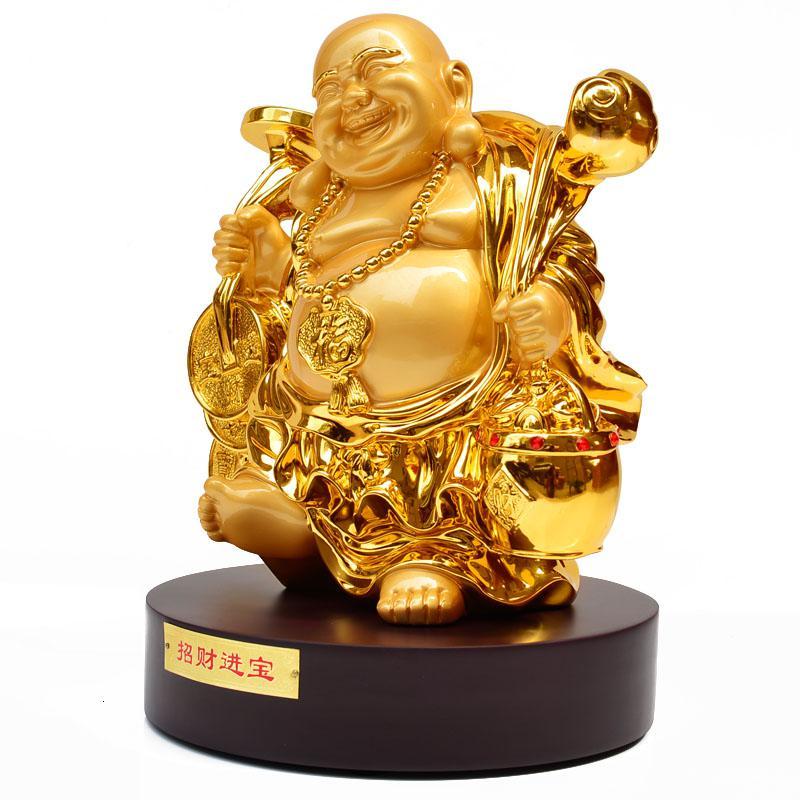 镀金弥勒佛客厅家居装饰佛像摆件送长辈生日乔迁开业_553_290