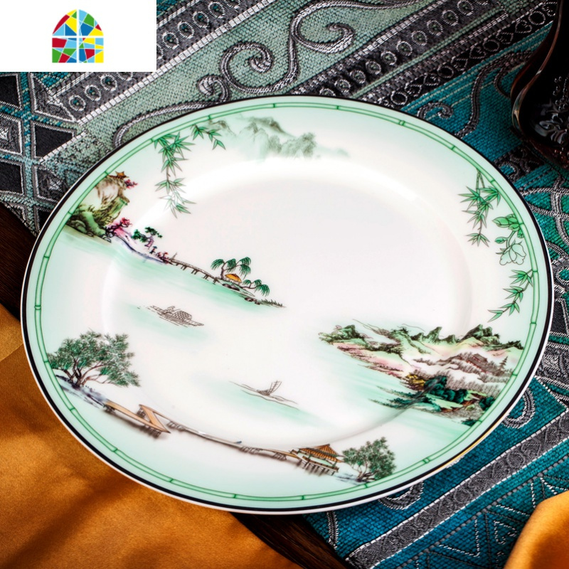 杭州g20峰会餐具 西湖盛宴骨瓷餐具碗碟套装家用碗盘家宴组合礼品