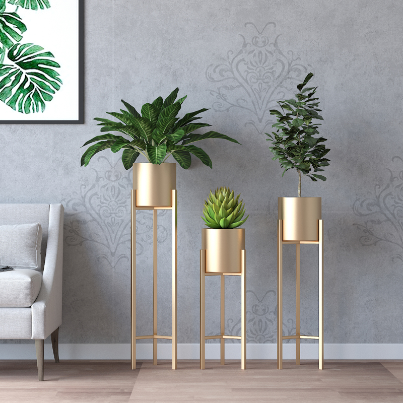 北欧轻奢小空间花架ciaa 落地摆件置物架花盆现代客厅简约室内电视柜