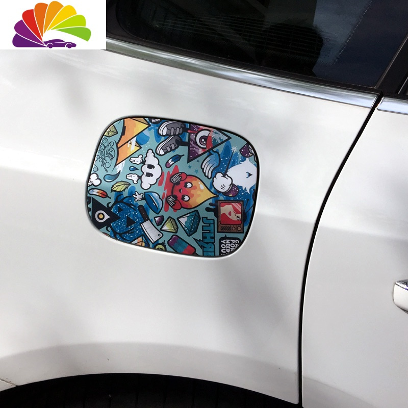 车贴划痕创意遮挡个性贴画装饰涂鸦车身贴防水改装油箱盖汽车贴纸 d款