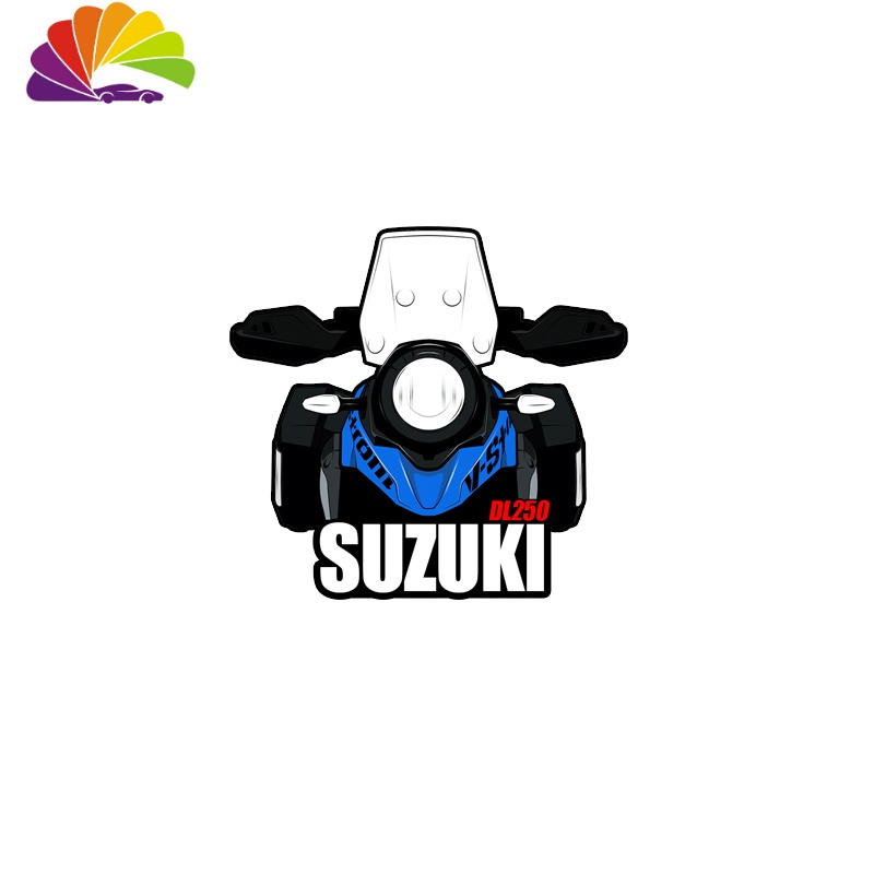 适用于铃木SUZUKI摩托车卡通划痕车型贴车友会车贴定制反光贴 DR160