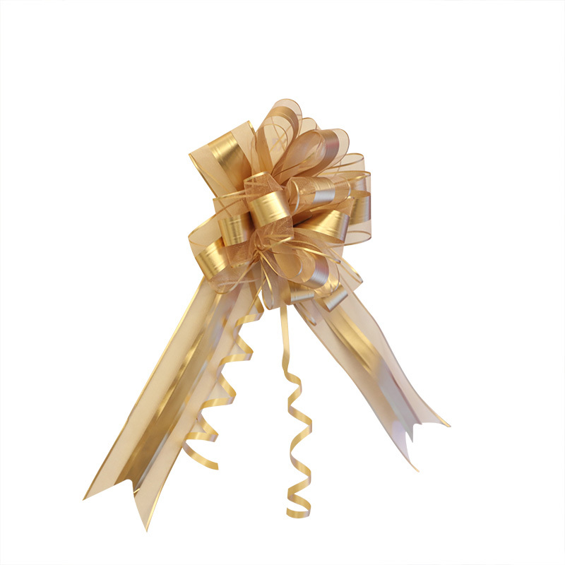 婚房新房装饰 礼品包装抽花彩带蝴蝶结婚车门把手 手拉花手拉球花